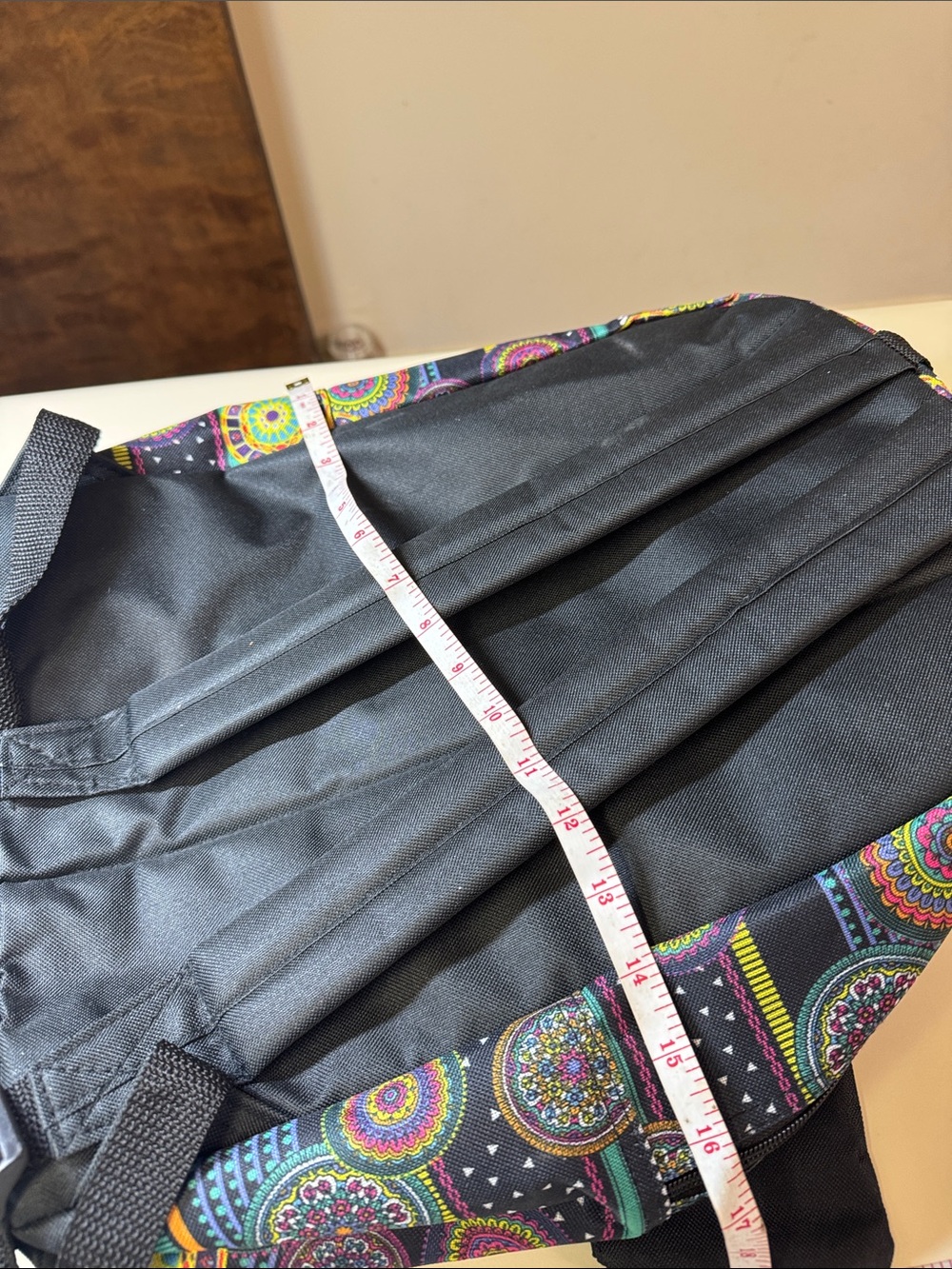 Multicolor Patterned Backpack Set - Black Base - Picture 11 of 11